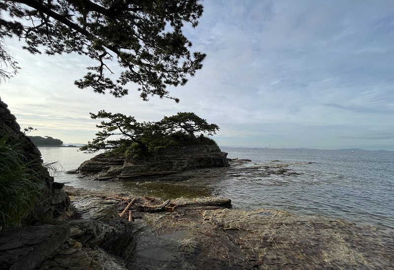 大島岬から見える女子岩