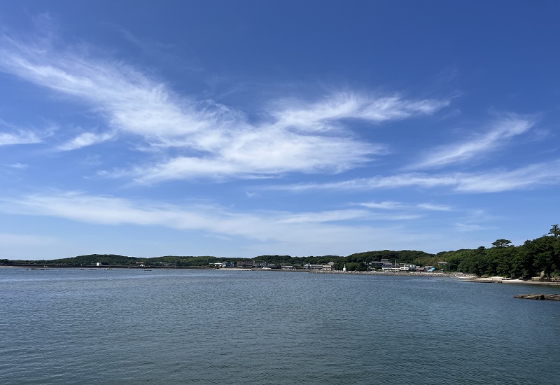 筒島から見る太井ノ浦湾