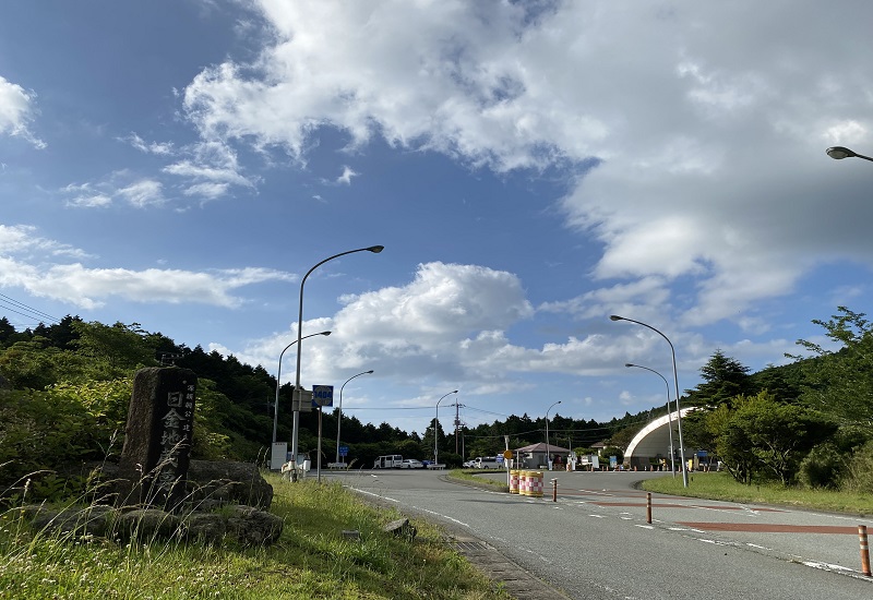 伊豆スカイライン熱海峠I.Cと空