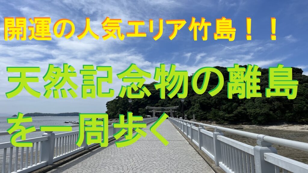 竹島橋から見える八百富神社