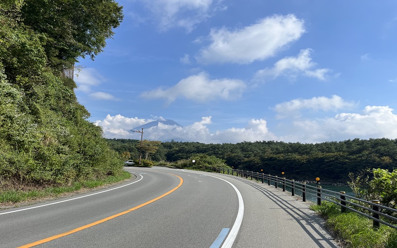 国道358号線から見える富士山