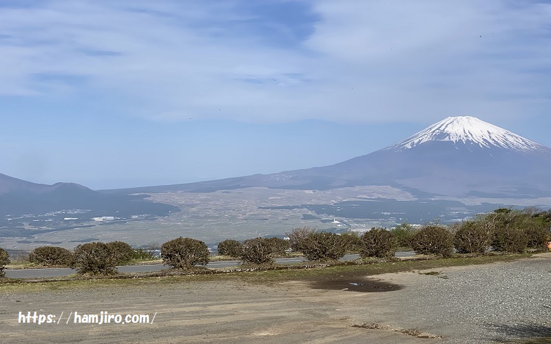 富士見ヶ丘駐車場から見える富士
