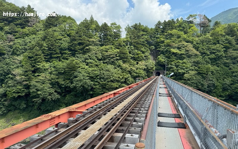 まっすぐ伸びるレインボーブリッジの遊歩道