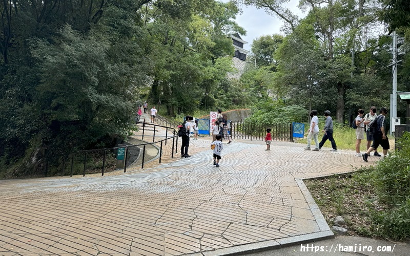 登城道の合流地点