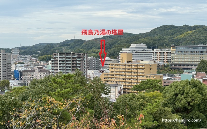 道後温泉方面景色
