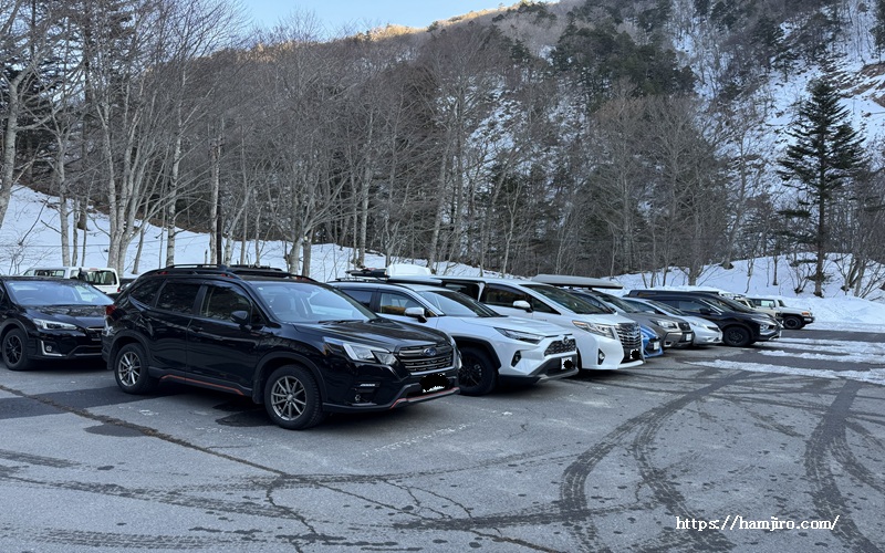 夫婦渕駐車場の様子
