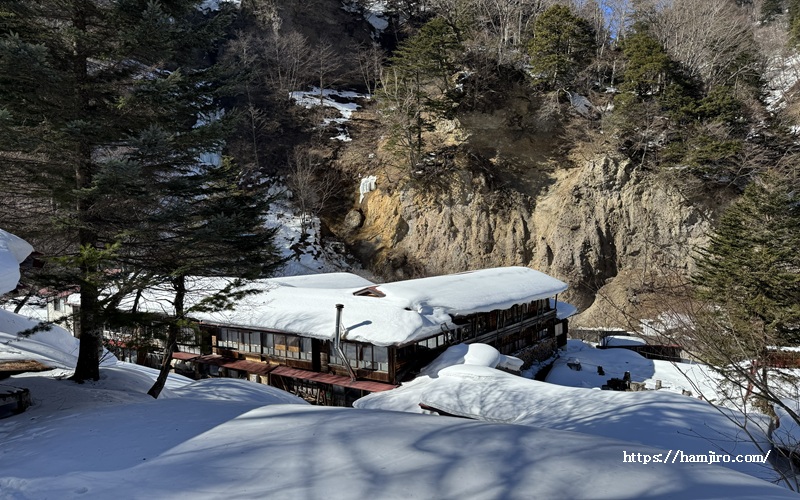 日光澤温泉の全体図