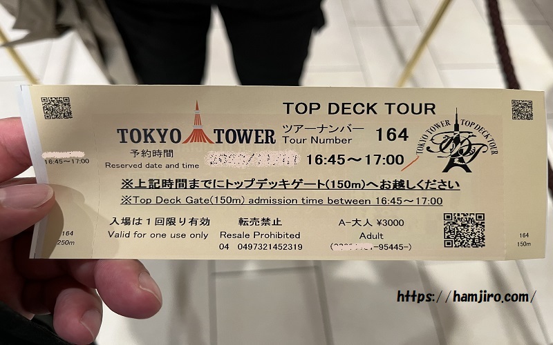 トップデッキツアーチケット