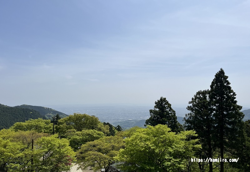 伊勢原の街並みを一望
