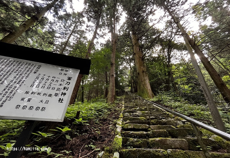 不揃いな石段