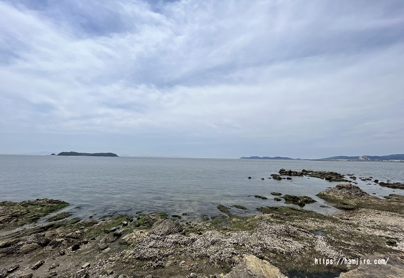 龍神岬から見える三河大島