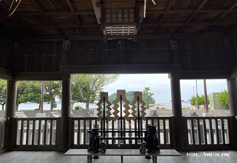 八百富神社の遥拝所