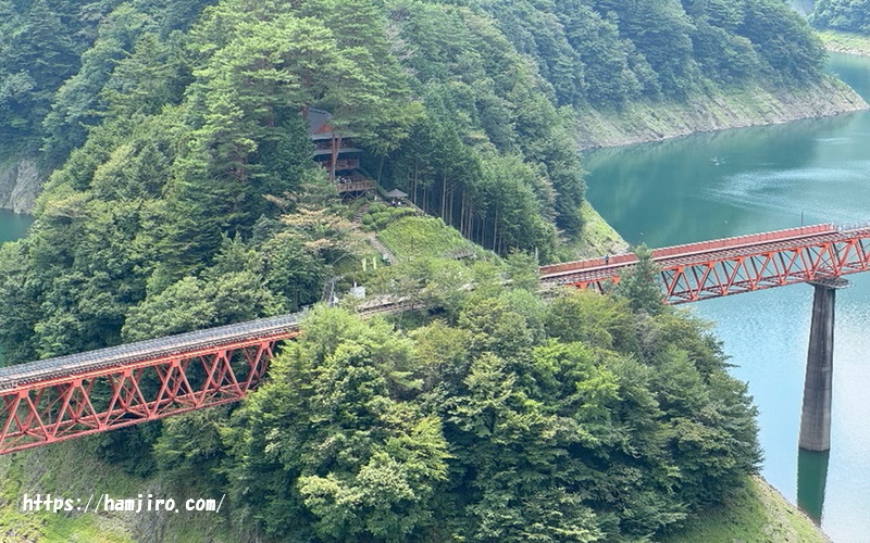 奥大井湖上駅のアップ写真