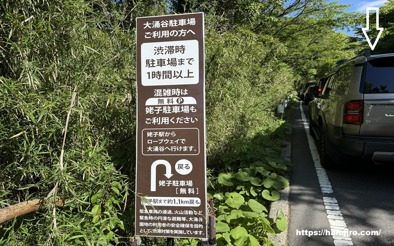 渋滞最後尾にいるランクル250