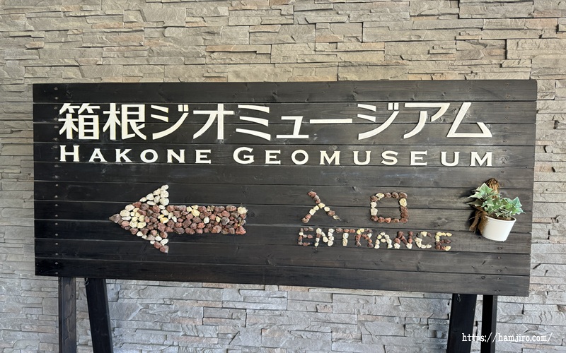 箱根ジオミュージアム案内板