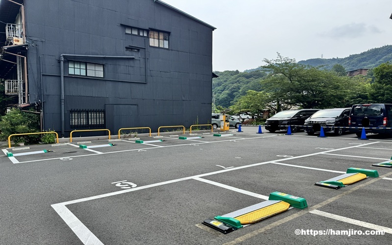 アットパーク箱根湯本駐車場内の様子