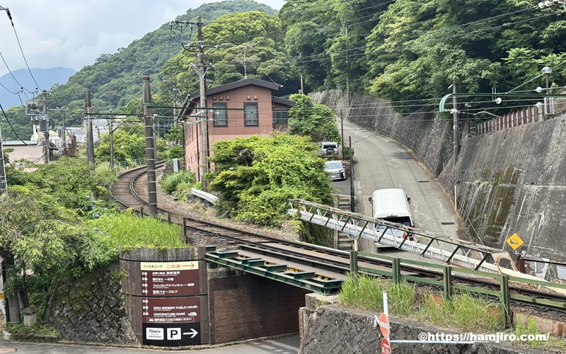 箱根湯本駅前のガード下