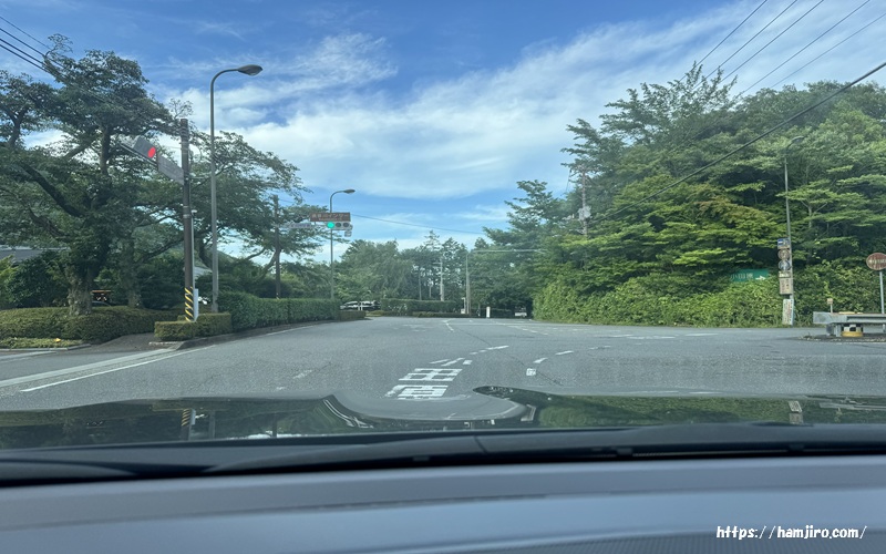 須雲川IC右折入口